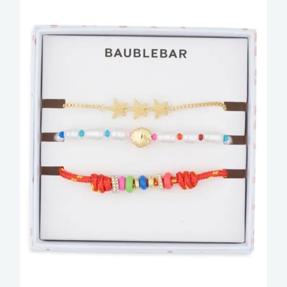 Baublebar Forever Coastal Set Of 3 Charms Brackets